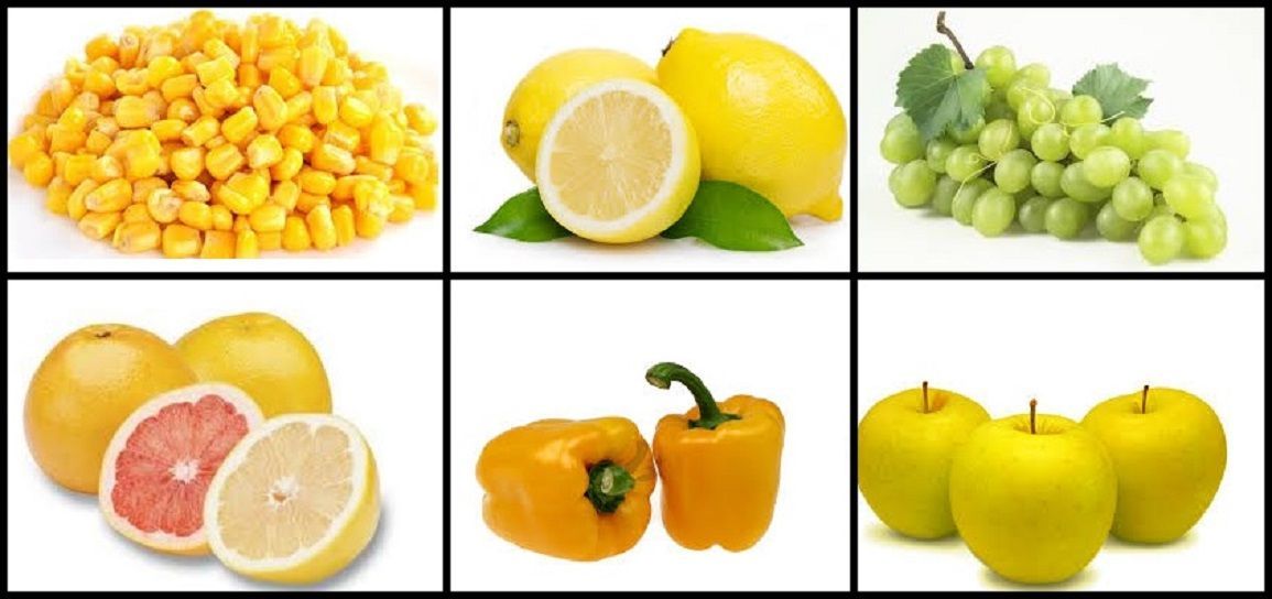 Desierto viceversa Audaz Frutas y Verduras de Color Amarillo | NutreVida y Bienestar